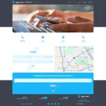 تصویر صفحه اصلی سایت آماده شرکتی با قالب هلو المنتور